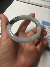 Load image into Gallery viewer, 51.5mm certified Type A 100% Natural sunny green purple oval Jadeite Jade bangle BN43-5137