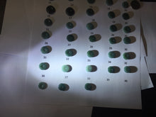 Load image into Gallery viewer, 13-17.5mm Type A 100% Natural blue light green dark green gray Guatemala Jadeite Jade Safety Guardian Button donuts Pendant group PH109