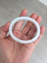 Load image into Gallery viewer, 52mm certified Type A 100% Natural sunny green/white/red oval Jadeite Jade bangle E92-0263