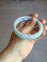 Load image into Gallery viewer, 57mm Certified type A 100% Natural light green white Jadeite bangle AX141-0794