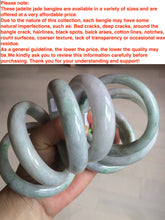 Load image into Gallery viewer, 52-60mm Certified type A 100% size 56-60mm Natural green/white/purple Jadeite bangle with defects group BH15