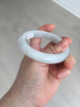 Load image into Gallery viewer, 58mm Certified type A 100% Natural light green/white Jadeite bangle AR118-0253