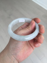 Load image into Gallery viewer, 58mm Certified type A 100% Natural light green/white Jadeite bangle AR118-0253