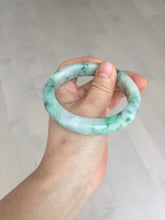 Load image into Gallery viewer, 57.7mm certified Type A 100% Natural sunny green white purple Jadeite Jade bangle BQ44-4138