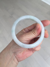 Load image into Gallery viewer, 58mm Certified type A 100% Natural light green/white Jadeite bangle AR118-0253