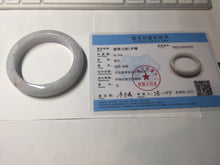 Load image into Gallery viewer, 55.4mm Certified type A 100% Natural sunny green/purple/orange(Fu LU SHOU) Jadeite bangle BN44-5132