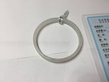 Load image into Gallery viewer, 48.5mm certified 100% natural type A light green orange white thin square style jadeite bangle PH251-1001