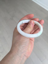 Load image into Gallery viewer, Shopify only 52mm certified type A 100% Natural sunny green/white/yellow oval jadeite jade bangle AR117-0264