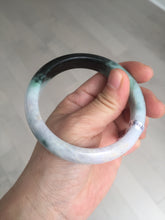 Load image into Gallery viewer, 59mm Certified Type A 100% Natural sunny green dark green purple Jadeite Jade bangle BP99-4054