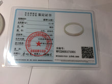 Load image into Gallery viewer, 48.5mm certified 100% natural type A light green orange white thin square style jadeite bangle PH251-1001