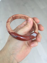 Load image into Gallery viewer, 58mm 100% natural red jasper stone(红碧玉,鸡血石) bangle XY105