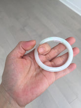 Load image into Gallery viewer, Shopify only 52mm certified type A 100% Natural sunny green/white/yellow oval jadeite jade bangle AR117-0264