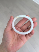 Load image into Gallery viewer, Shopify only 52mm certified type A 100% Natural sunny green/white/yellow oval jadeite jade bangle AR117-0264