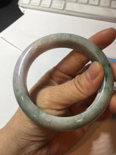 Load image into Gallery viewer, 58mm Certified 100% natural Type A green/purple jadeite jade bangle PB95-8990