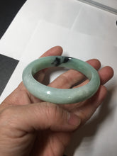 Load image into Gallery viewer, 48.5mm certified 100% natural type A light green orange white thin square style jadeite bangle PH251-1001