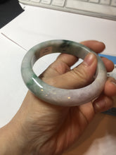 Load image into Gallery viewer, 58mm Certified 100% natural Type A green/purple jadeite jade bangle PB95-8990