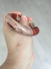 Load image into Gallery viewer, 55mm 100% natural red jasper stone(红碧玉,鸡血石) bangle XY102