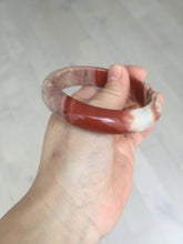 Load image into Gallery viewer, 55mm 100% natural red jasper stone(红碧玉,鸡血石) bangle XY102