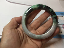 Load image into Gallery viewer, 58mm Certified 100% natural Type A green/purple jadeite jade bangle PB96-8986