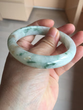 Load image into Gallery viewer, 57.7mm certified Type A 100% Natural light green/red/white Jadeite Jade bangle BP17-8109