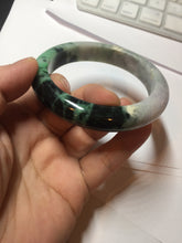 Load image into Gallery viewer, 58mm Certified 100% natural Type A green/purple jadeite jade bangle PB96-8986