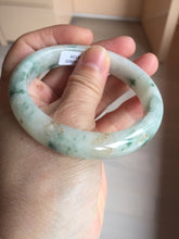 Load image into Gallery viewer, 57.7mm certified Type A 100% Natural light green/red/white Jadeite Jade bangle BP17-8109