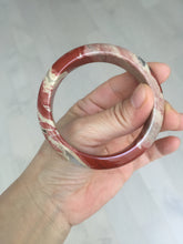 Load image into Gallery viewer, 55mm 100% natural red jasper stone(红碧玉,鸡血石) bangle XY102