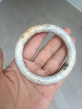 Load image into Gallery viewer, 56mm 100% natural beige yellow red round cut Coral Jade (珊瑚玉) bangle XY101