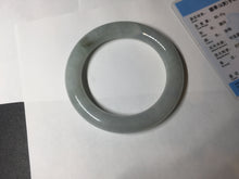 Load image into Gallery viewer, 59.1mm Certified Type A 100% Natural light green chubby round cut Jadeite Jade bangle BM24-4587