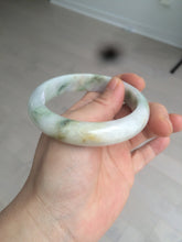 Load image into Gallery viewer, 58mm certified 100% natural light green/purple/yellow (Fu Lu Shou) jadeite jade bangle AZ135-1464