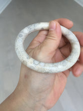 Load image into Gallery viewer, 56mm 100% natural beige yellow red round cut Coral Jade (珊瑚玉) bangle XY101