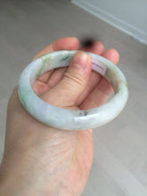 Load image into Gallery viewer, 58mm certified 100% natural light green/purple/yellow (Fu Lu Shou) jadeite jade bangle AZ135-1464