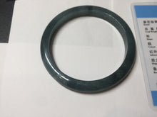 Load image into Gallery viewer, 58.8mm Certified Type A 100% Natural dark green/blue/gray/black Guatemala Jadeite bangle PD217-2323