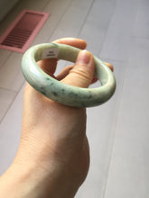 Load image into Gallery viewer, 56mm certified 100% natural type A light green/dark green/white jadeite jade bangle PH40-0490