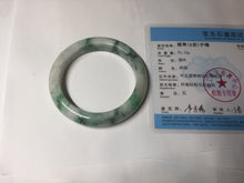 Load image into Gallery viewer, 53.7mm Certified 100% natural Type A sunny green purple jadeite jade bangle BQ35-4145