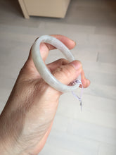 Load image into Gallery viewer, 48.6mm certified 100% natural type A light green purple white thin square style jadeite bangle PH229-0992