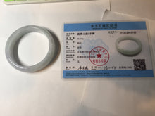 Load image into Gallery viewer, 56.3mm certified 100% natural Type A light green purple jadeite jade bangle Bk75-3785