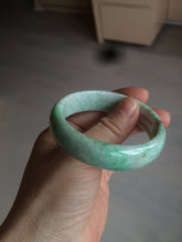 Load image into Gallery viewer, 50.5mm Certified Type A 100% Natural sunny apple green/brown oval Jadeite Jade bangle AZ134-1459