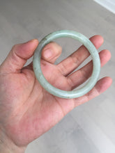 Load image into Gallery viewer, 58.6mm Certified Type A 100% Natural light green/brown round cut Jadeite Jade bangle AR108-4511