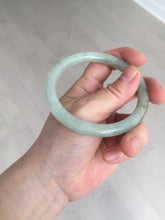 Load image into Gallery viewer, 58.6mm Certified Type A 100% Natural light green/brown round cut Jadeite Jade bangle AR108-4511