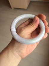 Load image into Gallery viewer, 58.3mm certified 100% natural light green/white/purple/red chubby round cut jadeite jade bangle BS36-(5567)