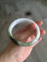 Load image into Gallery viewer, 60mm certified type A 100% Natural green/dark green/white jadeite jade bangle BG26-1711