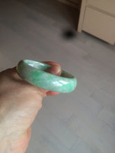 Load image into Gallery viewer, 50.5mm Certified Type A 100% Natural sunny apple green/brown oval Jadeite Jade bangle AZ134-1459