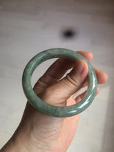 Load image into Gallery viewer, 54.6mm Certified 100% natural Type A green/gray jadeite jade bangle AE67-2865