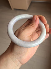 Load image into Gallery viewer, 58.3mm certified 100% natural light green/white/purple/red chubby round cut jadeite jade bangle BS36-(5567)