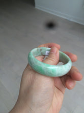 Load image into Gallery viewer, 50.5mm Certified Type A 100% Natural sunny apple green/brown oval Jadeite Jade bangle AZ134-1459