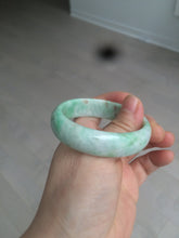 Load image into Gallery viewer, 50.5mm Certified Type A 100% Natural sunny apple green/brown oval Jadeite Jade bangle AZ134-1459