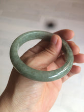 Load image into Gallery viewer, 54.6mm Certified 100% natural Type A green/gray jadeite jade bangle AE67-2865
