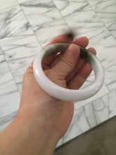 Load image into Gallery viewer, 60mm certified type A 100% Natural green/dark green/white jadeite jade bangle BG26-1711