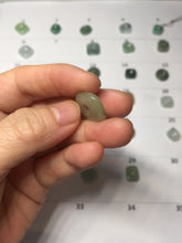 Load image into Gallery viewer, Type A 100% Natural Icy Watery Green Blue Yellow Freeform Light Heart Free Soul Design Jadeite Jade Pendant Group BS125